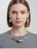 ABSTRACT STATEMENT NECKLACE WITH EARRING SET